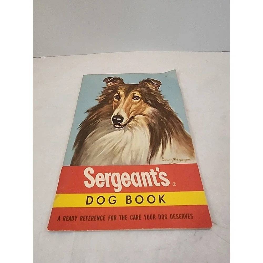 Vintage 1940s Small Sergeant's Dog Care &‎ Product Book Great For Junk Journals